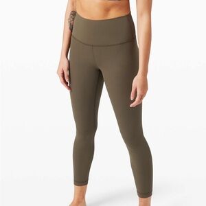 Lululemon Wunder Under High-Rise Tight 25" *Full-On Luxtreme - Dark Olive Size 8